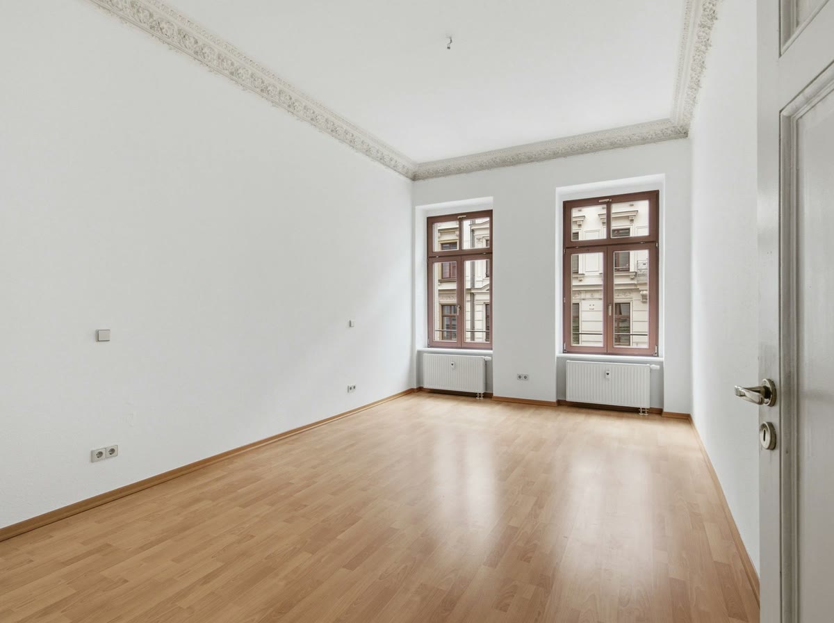 Schlafzimmer im Bestand, unmöbliert