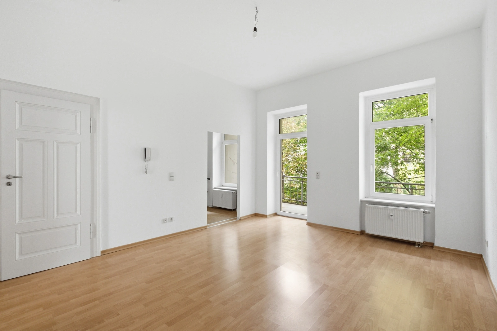 Unmöblierter Wohnraum im Bestand
